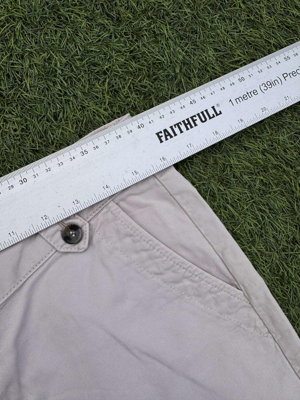 Mint Velvet Womens Chino Trousers UK 14 Beige Stone Straight Leg W 32 L 30