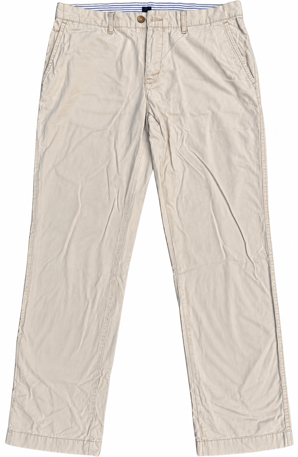 Tommy Hilfiger Mens Chino Trousers W34 L34 Beige Stone Slim Fit
