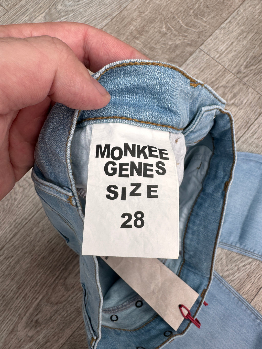 Monkee Genes Jeans W28 L32 Light Blue Wash Classic Skinny