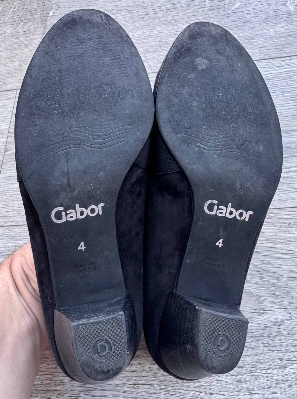 Gabor Womens Black Mary Jane Court Shoes UK 4 Crossover Strap Low Heel