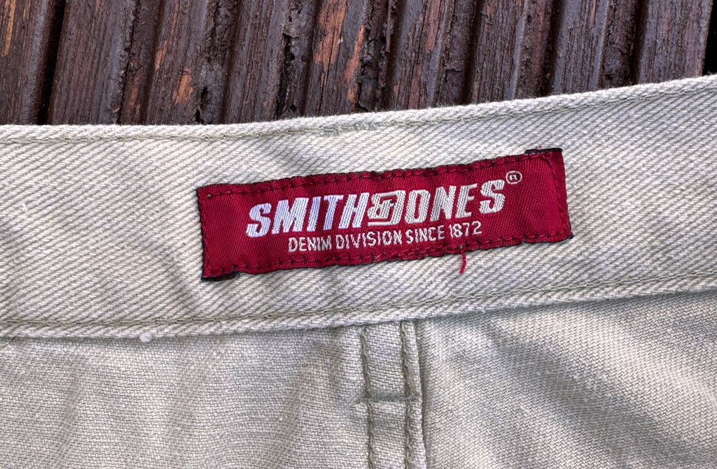 Smith & Jones Mens Jeans Light Grey Denim Straight Leg W 36 L 30