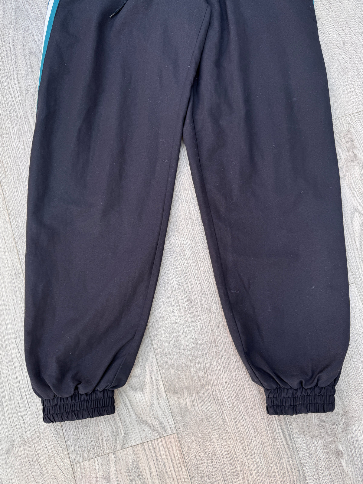 Vintage Adidas 80s 90s Track Pants Black Joggers Retro Spellout Size Medium