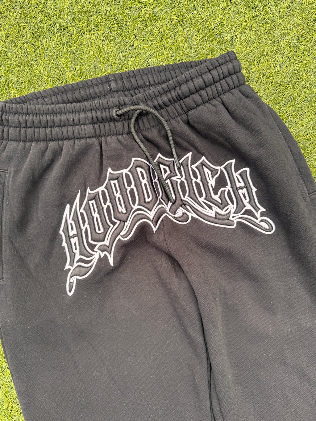 Hoodrich Mens Medium Black Joggers Embroidered Logo Tracksuit