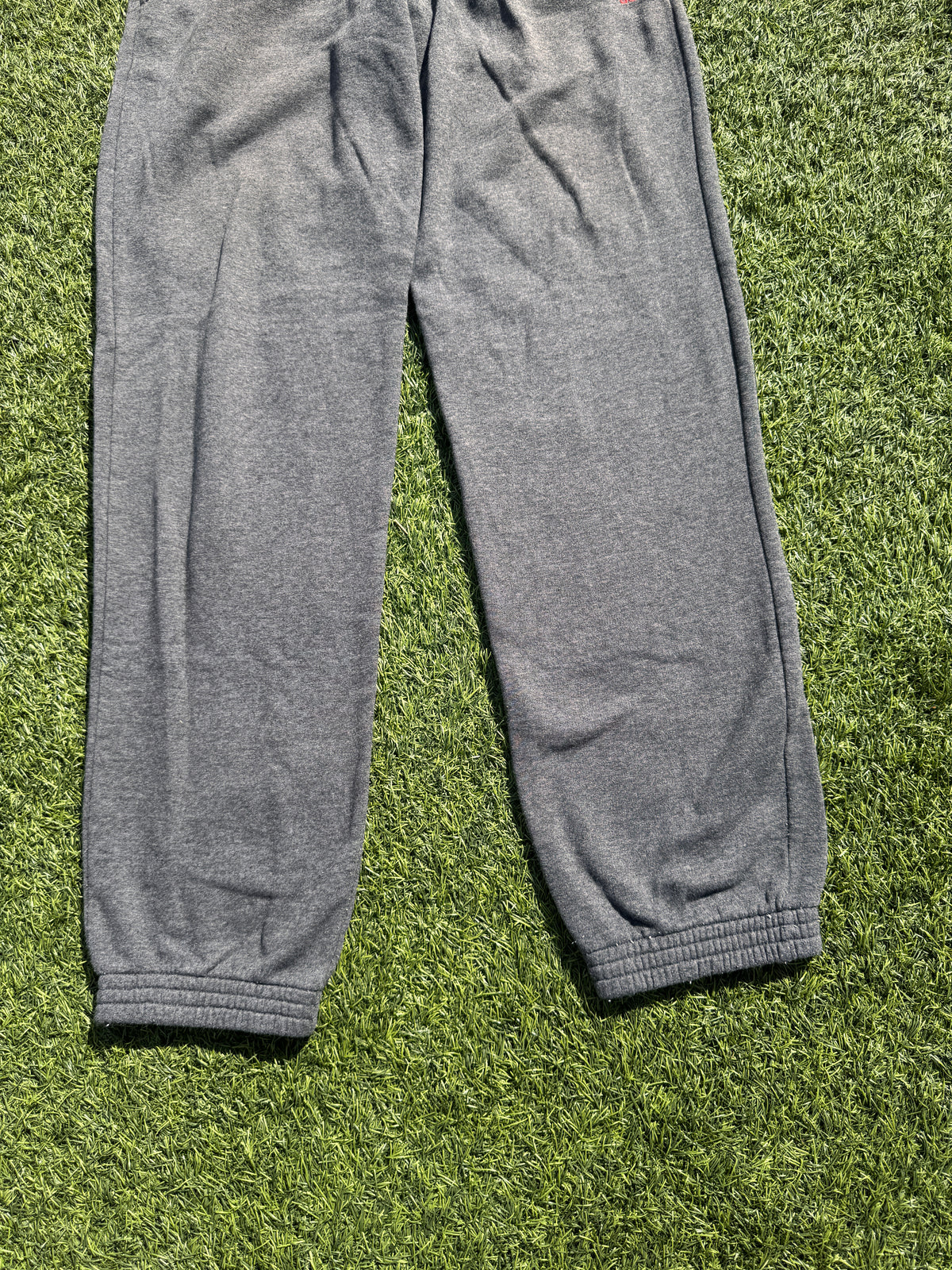 Adidas Performance Essentials Joggers Mens Small Grey Fleece