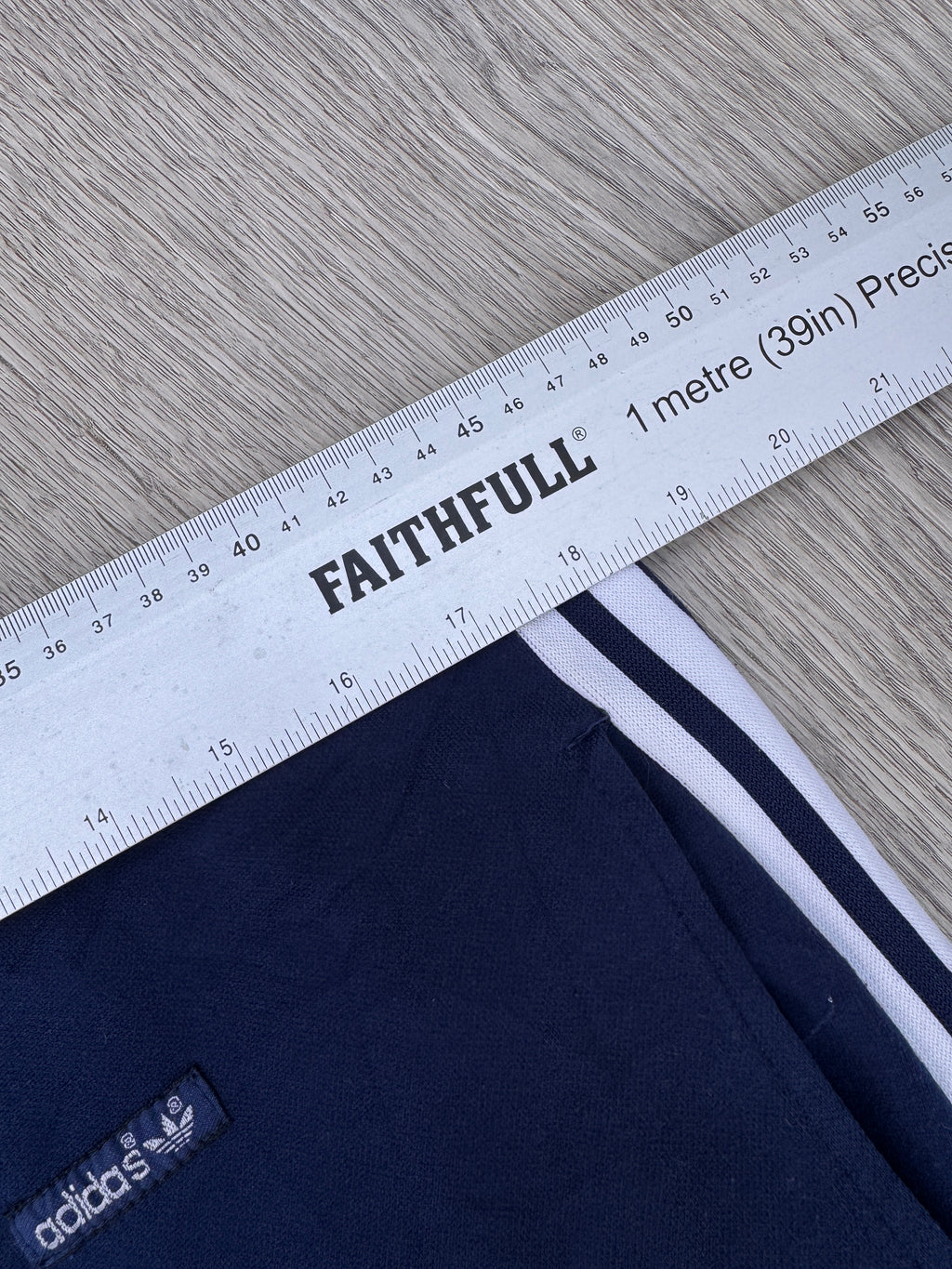 Adidas Originals Mens 80’s Track Pants Navy Blue 3 Stripe Trefoil Size W 36 L 30