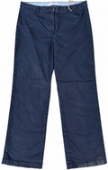 Tommy Hilfiger Womens Navy Blue Chino Trousers Straight Leg Size 12 W 32 L 30